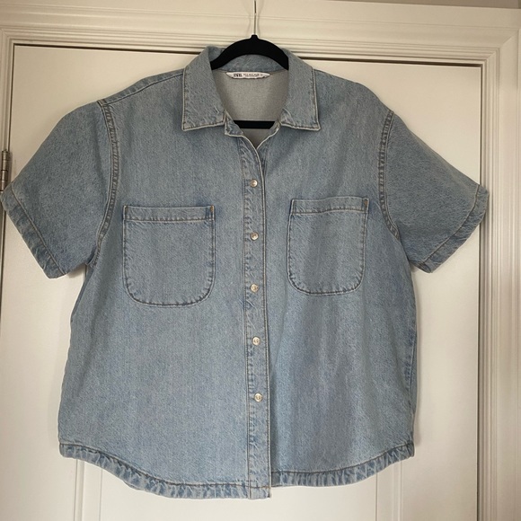 Zara Oversized denim Shirt - Picture 1 of 2